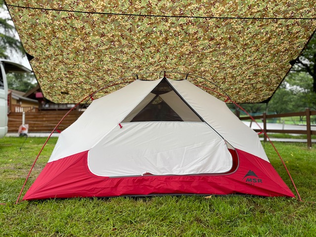アウトドア テント/タープ ソロキャンプにおすすめ】軽量テントのMSRエリクサー２を買ったので 