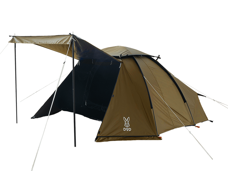 DOD めんだこテント T1-176-BR。キャノピー用ポールは別売り